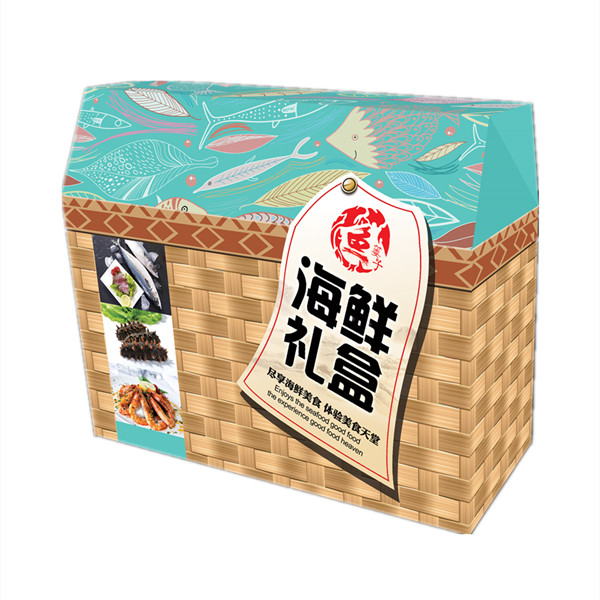 Seafood Gift Box Product Renderings